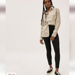 Everlane High Rise Black Denim Jeans sz 27 Regular